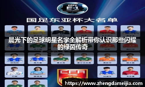 晨光下的足球明星名字全解析带你认识那些闪耀的绿茵传奇